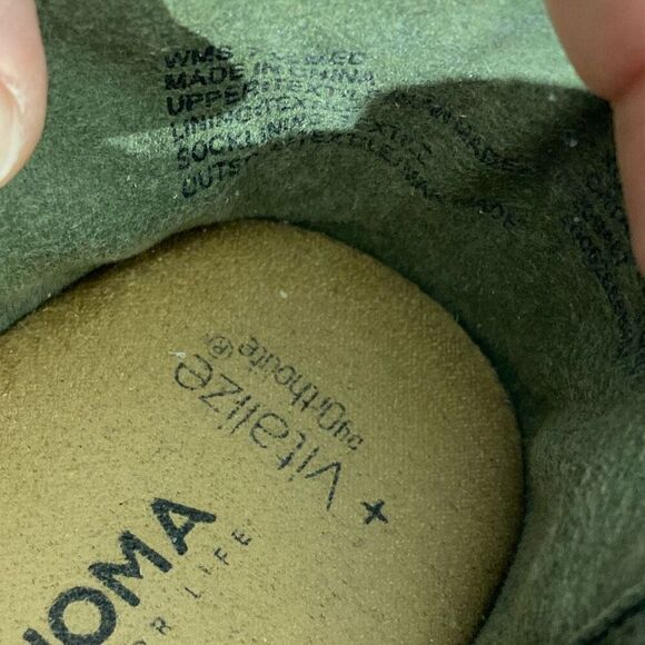 Sonoma Women's Green Vitalize Ortholite Knit Slip-On Sneakers Size 7 - Picture 14 of 16